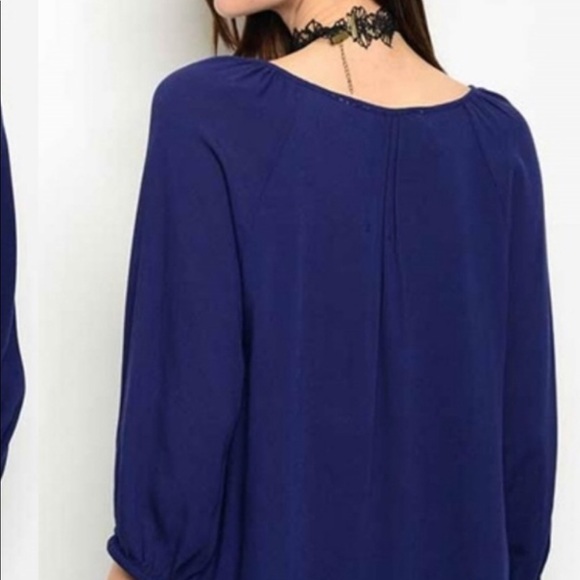 🥰ONE LEFT XL flattering  Boho pintuck blouse. - Picture 2 of 5